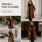 ✨ Winter Comfort ✨ Dames Lange Warme Jas 🧥 Zachte Voering, Elegante Pasvorm & Tijdloze Casual Look