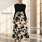 ✨ Bloeiende Elegantie ✨ Dames Bloemen Maxi Jurk met Lange Mouwen 🌸 A-Lijn Pasvorm, Comfortabele Stijl & Vrouwelijke Look