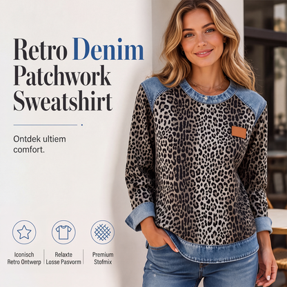 ✨ Trendy Comfort ✨ Dames Luipaardprint Sweatshirt met Ronde Hals 🐆 Zachte Pasvorm, Casual Stijl & Modieuze Look