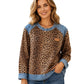✨ Trendy Comfort ✨ Dames Luipaardprint Sweatshirt met Ronde Hals 🐆 Zachte Pasvorm, Casual Stijl & Modieuze Look