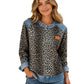 ✨ Trendy Comfort ✨ Dames Luipaardprint Sweatshirt met Ronde Hals 🐆 Zachte Pasvorm, Casual Stijl & Modieuze Look