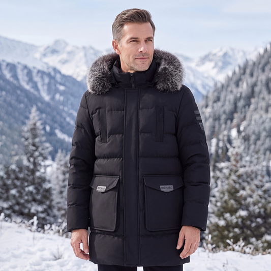 🔥 Gratis Verzending ✈️ Heren Gewatteerde Winterjas 🧥 Warme Voering, Comfortabele Pasvorm & Bescherming Tegen Koude Dagen