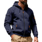 🔥 Winter Voorbereiding ✨ Heren Cargo Jack met Capuchon 🧥 Volledige Rits, Stoere Look & Praktisch Comfort