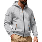 🔥 Winter Voorbereiding ✨ Heren Cargo Jack met Capuchon 🧥 Volledige Rits, Stoere Look & Praktisch Comfort
