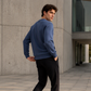 Heren casual klassieke sweatshirt met ronde hals