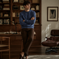 Heren casual klassieke sweatshirt met ronde hals