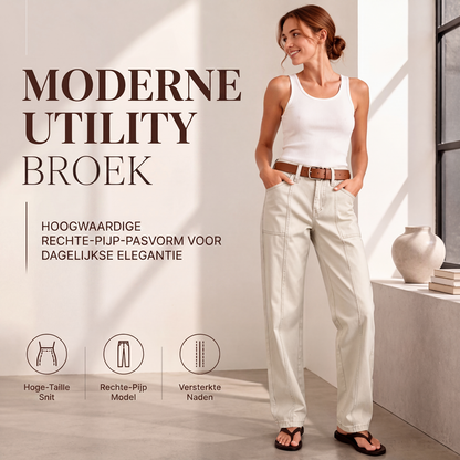 🔥 50% KORTING ✨ Dames Casual Wide Leg Broek 👖 Elegante Rechte Pasvorm, Ademend Comfort & Veelzijdige Stijl