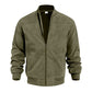 Men's Classic Bomber Jacket with Zip Front