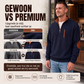 Heren sweatshirt van corduroy met kleurboek en halve rits
