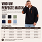 Heren sweatshirt van corduroy met kleurboek en halve rits