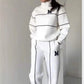 Casual Sweatshirt 2-delige Set met Lijn