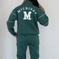 Casual Sweatshirt 2-delige Set met Lijn