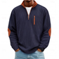 Heren sweatshirt van corduroy met kleurboek en halve rits