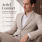 🔥 Gratis Verzending ✨ Heren Slim Fit 2-Delig Kostuum 🤵 Elegante Pasvorm, Moderne Uitstraling & Comfortabele Zakelijke Stijl