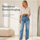 ✨ Nieuwe Collectie 👖 Dames Hoge Taille Stretch Jeans met Rechte Pijpen 💙 Comfortabele Pasvorm, Slank Silhouet & Tijdloze Denimstijl