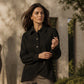 ✨ Nieuwe Collectie 🌿 Dames Diagonaal Overhemdjack 🧥 Unieke Asymmetrische Snit, Comfortabele Pasvorm & Moderne Stijl