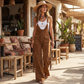 🔥 50% KORTING ✨ Retro Suède Fringe Tuinbroek Dames 🤎 Western Look, Uniek Design & Comfortabele Pasvorm
