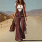 🔥 50% KORTING ✨ Retro Suède Fringe Tuinbroek Dames 🤎 Western Look, Uniek Design & Comfortabele Pasvorm
