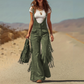 🔥 50% KORTING ✨ Retro Suède Fringe Tuinbroek Dames 🤎 Western Look, Uniek Design & Comfortabele Pasvorm