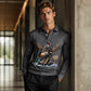 🦌 50% KORTING ✨ Heren Shirt met Lange Mouwen & Elandprint 👔 Uniek Design, Comfortabele Pasvorm & Casual Elegante Look