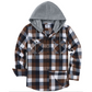 🔥 50% KORTING 🧥 Heren Geruit Flanellen Capuchonhemdjack 👔 Warme Laagjeslook, Zachte Stof & Casual Winterstijl