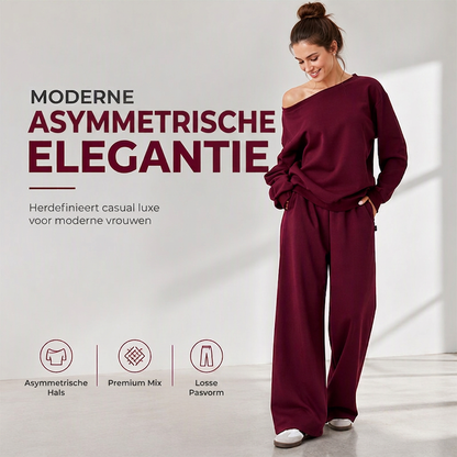 50% KORTING 💕 Dames 2-Delige Trainingspak Set met Sweatshirt & Joggingbroek 👚 Zachte Comfort, Relaxte Pasvorm & Trendy Casual Look