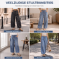 Casual jeans voor dames met wijde pijpen en een losvallende pasvorm