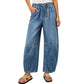 Casual jeans voor dames met wijde pijpen en een losvallende pasvorm