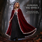 ✨ Nieuw binnen 🖤 Dames Dramatische Kanten Cape met Capuchon ✨ Elegante Statement Look, Uniek Design & Sfeervolle Uitstraling