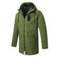 Heren windjack met capuchon en trenchcoatstijl, halflang