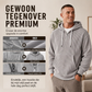 Heren casual corduroy hoodie met halve rits