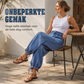 ✨ Nieuw binnen 👖 Dames Hoge Taille Ballonjeans – Trendy Pasvorm met Verstelbare Manchetten 💫