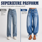 ✨ Nieuw binnen 👖 Dames Hoge Taille Ballonjeans – Trendy Pasvorm met Verstelbare Manchetten 💫
