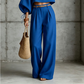 ✨ Nieuwe Trend 💃 Dames Casual Croptop & Wijde Broek Set – Comfortabele Pasvorm & Moderne Look 🤎
