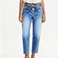 ✨ Nieuwe Denim Trend 👖 Dames Jeans met Trekkoord – Hoge Stretch & Comfortabele Pasvorm 💙