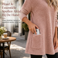 🤎 Warme Dames Top met Lange Mouwen en Ronde Hals – Comfortabel Basic Shirt met Zachte Pasvorm & Tijdloze Stijl ✨