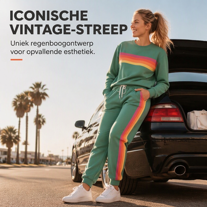 🔥 Dames 2-Delige Casual Set met Sweatshirt & Joggingbroek – Comfortabele Loungewear Outfit met Zachte Pasvorm en Moderne Stijl ✨