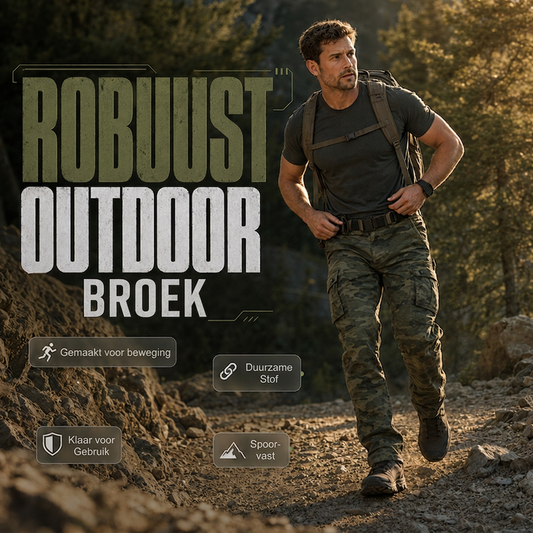 🏕️ Heren Outdoor Rechte Cargobroek – Praktische Broek met Meerdere Zakken, Comfortabele Pasvorm & Stoere Buitenstijl ✨