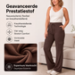 👖 Dames Hoge Taille Cargo Flare Broek met Trekkoord – Trendy Wijde Pijp Broek met Comfortabele Pasvorm & Stoere Stijl ✨