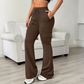 👖 Dames Hoge Taille Cargo Flare Broek met Trekkoord – Trendy Wijde Pijp Broek met Comfortabele Pasvorm & Stoere Stijl ✨