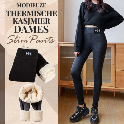 ✨ Dames Thermische Slim-Fit Kasjmierbroek – Modieus, Comfortabel & Heerlijk Warm voor Koude Dagen 👖