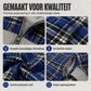 Unisex omkeerbare geruite hoodie met rits