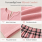 💎 Exclusieve Deal ✨ Dames Gebreide Top & Geruite Legging Set – Trendy 2-Delige Outfit met Comfortabele Pasvorm 👗