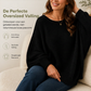 💥 Tijdelijke Aanbieding ✨ Dames Gebreide Trui – Wijde Vleermuismouwen & Heerlijk Comfort