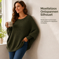💥 Tijdelijke Aanbieding ✨ Dames Gebreide Trui – Wijde Vleermuismouwen & Heerlijk Comfort