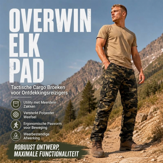 🔥 Vandaag Extra Voordelig 👖 Heren Cargobroek – Camouflagepatroon & Meerdere Praktische Zakken
