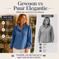 ✨ Nieuw & Trendy 👚 Dames Spijkerblouse – Ruches Kraag & Pofmouwen voor een Vrouwelijke Look