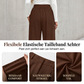 🌟 Nieuw & Trendy – Damesbroek met hoge taille en wijde pijpen 👖 Elegante plooien, soepelvallende pasvorm & flatterend silhouet ✨