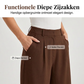 🌟 Nieuw & Trendy – Damesbroek met hoge taille en wijde pijpen 👖 Elegante plooien, soepelvallende pasvorm & flatterend silhouet ✨