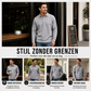 🆕 Nieuw & Trendy – Heren wafelgebreid overhemd met lange mouwen 👔 Klassieke kraag, comfortabele textuur & veelzijdige casual stijl ✨